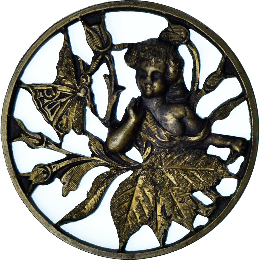 Francia, medaglia, Enfant au Papillon, Ajourée, BB+, Ottone