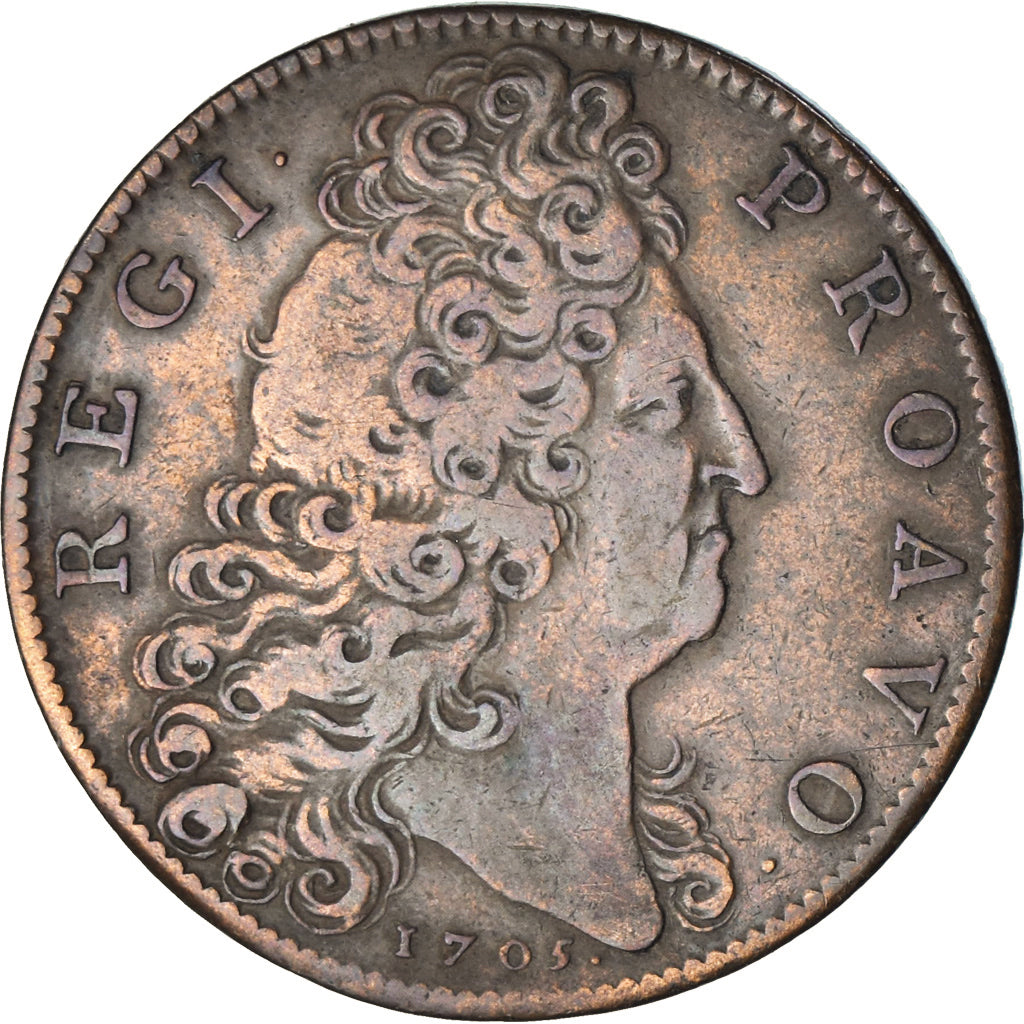 Francia, ficha, Louis XIV, États d'Artois, 1705, BB, Rame, Feuardent:6885