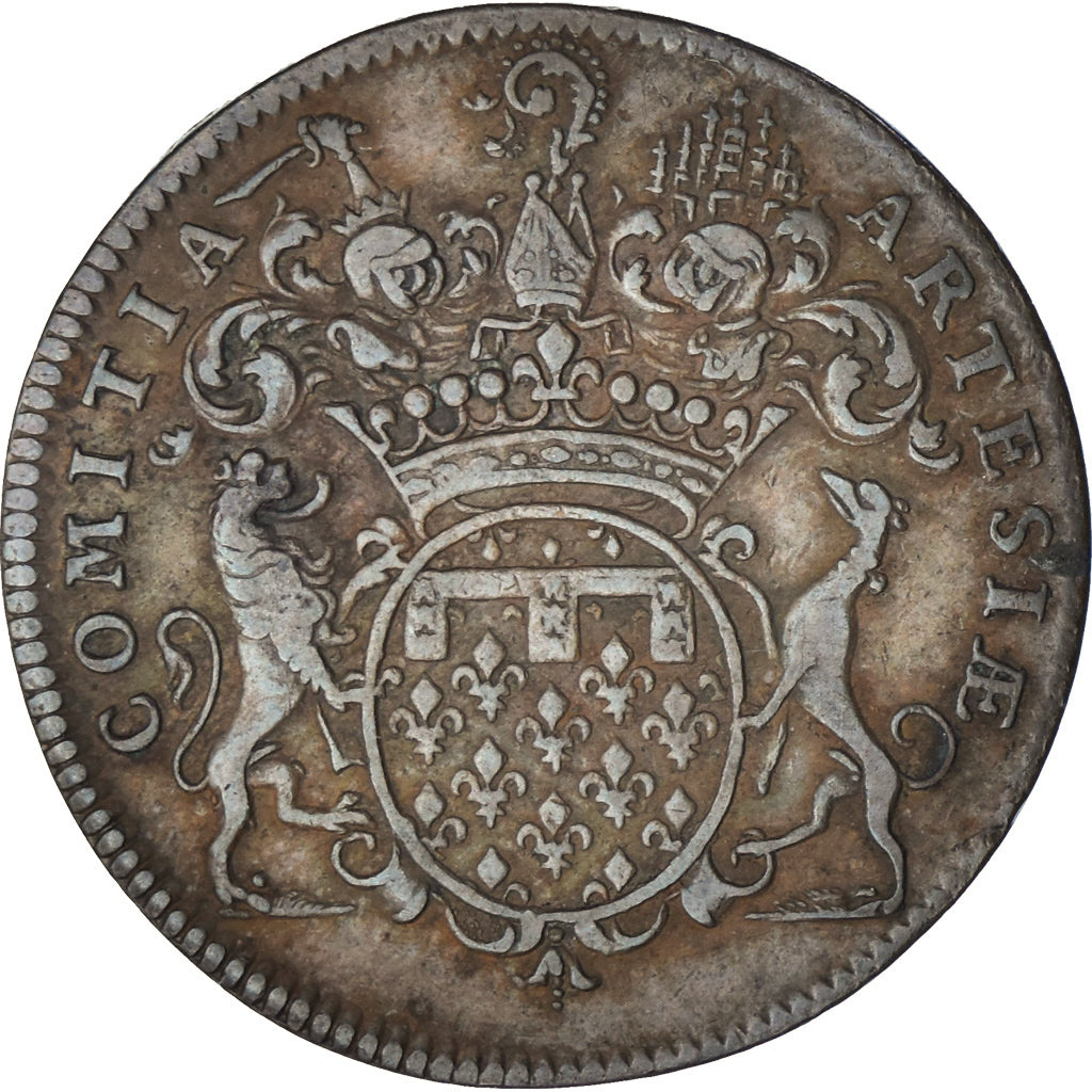 Francia, ficha, Louis XIV, États d'Artois, 1705, BB, Rame, Feuardent:6885