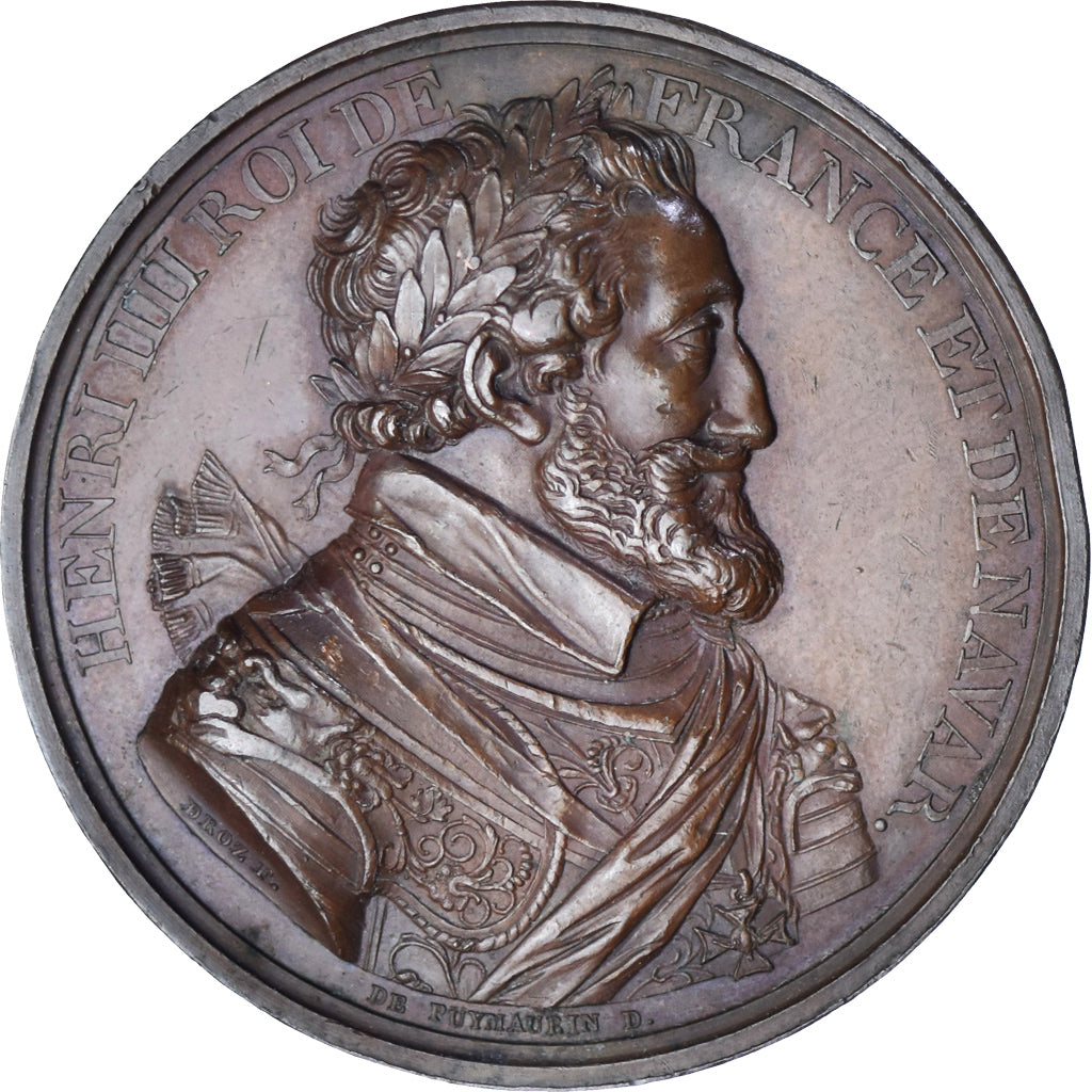 France, Medal, Henri IV, Ordre Royal de la Légion d'Honneur, History, Droz