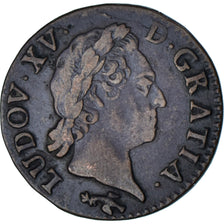 Coin, France, Louis XV, 1/2 Sol à la vieille tête, 1771, Besançon, EF(40-45)