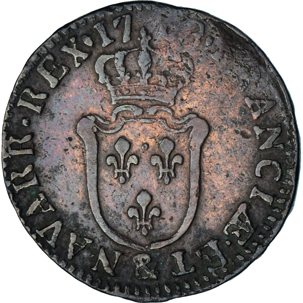 Munten, Frankrijk, Louis XV, 1/2 Sol d'Aix, 1768, Aix, FR+, Koper
