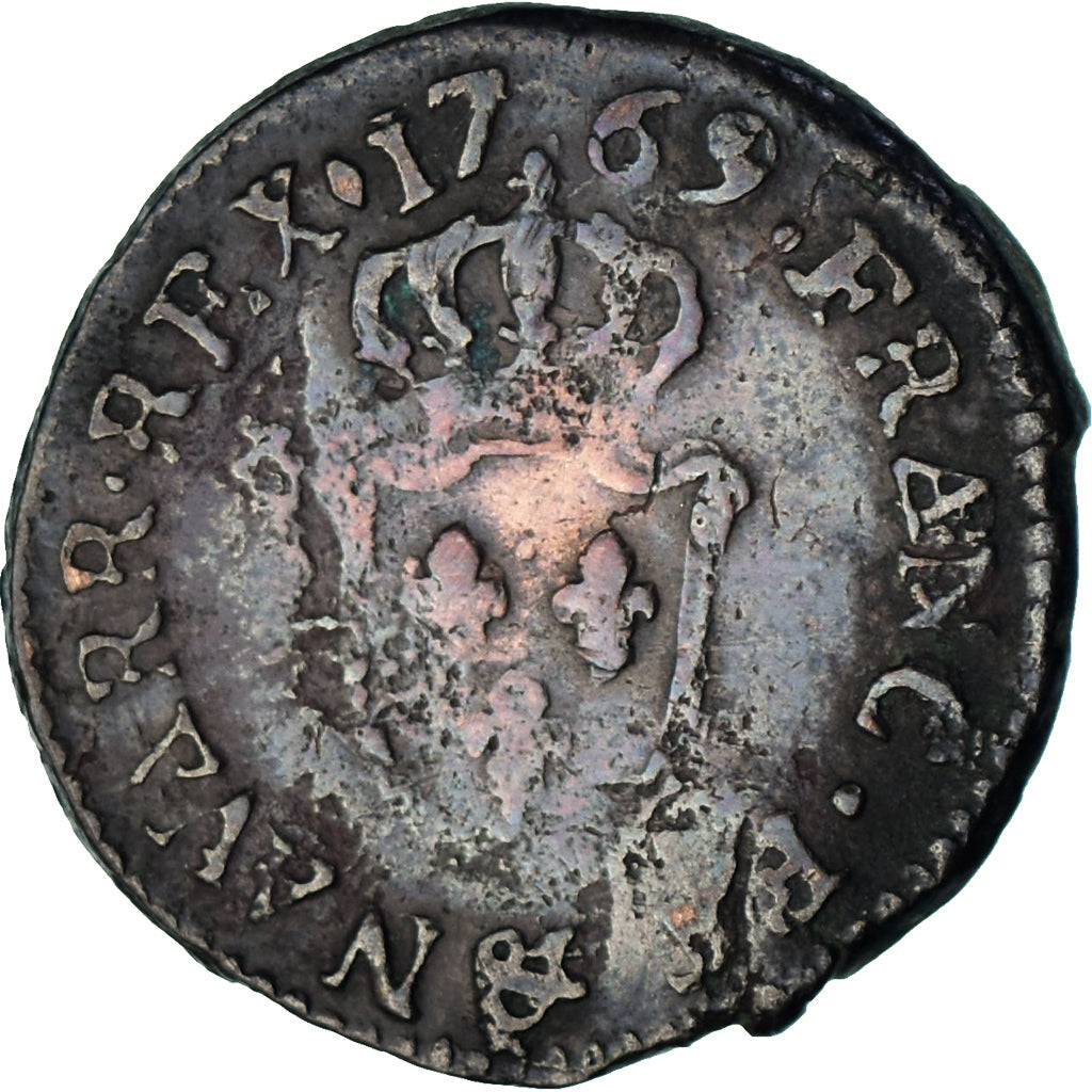 Munten, Frankrijk, Louis XV, Liard d'Aix, 1679, Aix, FR+, Koper