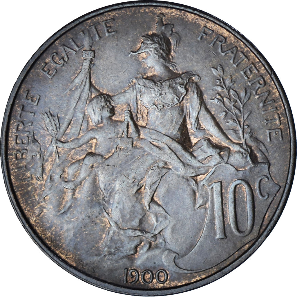 Coin, France, Dupuis, 10 Centimes, 1900, Paris, AU(50-53), Bronze, KM:843