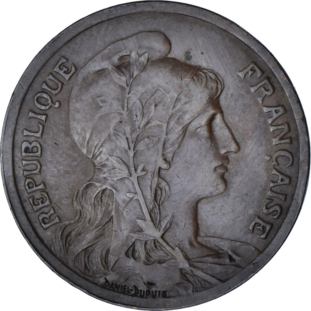 Münze, Frankreich, Dupuis, 10 Centimes, 1916, Paris, SS, Bronze, KM:843