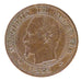 FRANCE, 2 Centimes, 1855, Paris, AU(50-53), Bronze, Gadoury #103, 2.00