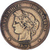 Monnaie, France, Cérès, 10 Centimes, 1896, Paris, TB, Bronze, Gadoury:265a
