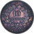 Munten, Frankrijk, Cérès, 10 Centimes, 1896, Paris, FR+, Bronzen, KM:815.1