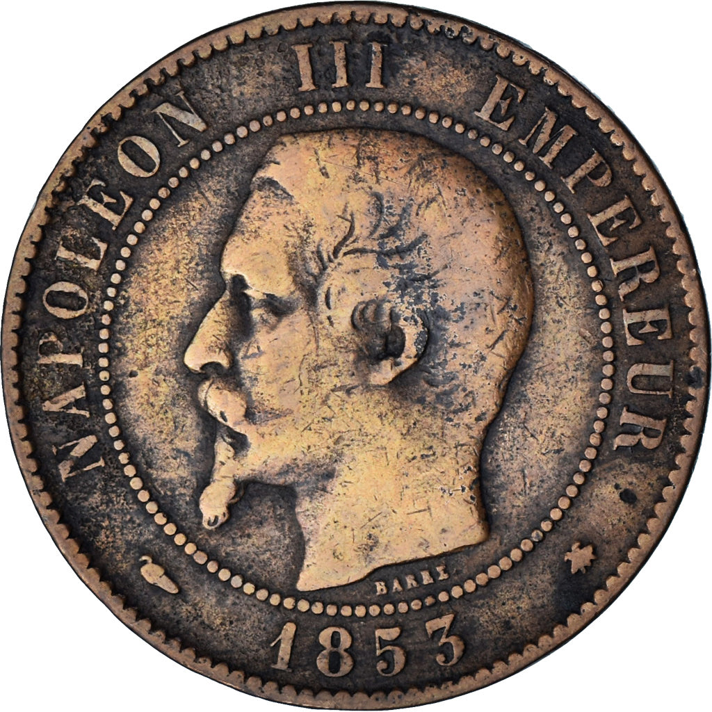 Coin, France, Napoleon III, Napoléon III, 10 Centimes, 1853, Strasbourg