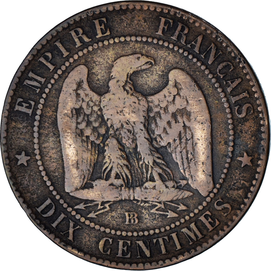 Coin, France, Napoleon III, Napoléon III, 10 Centimes, 1853, Strasbourg