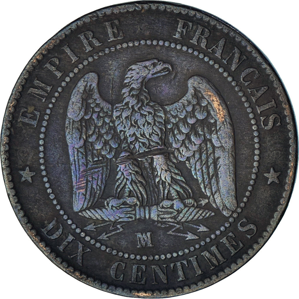 Coin, France, Napoleon III, Napoléon III, 10 Centimes, 1854, Marseille