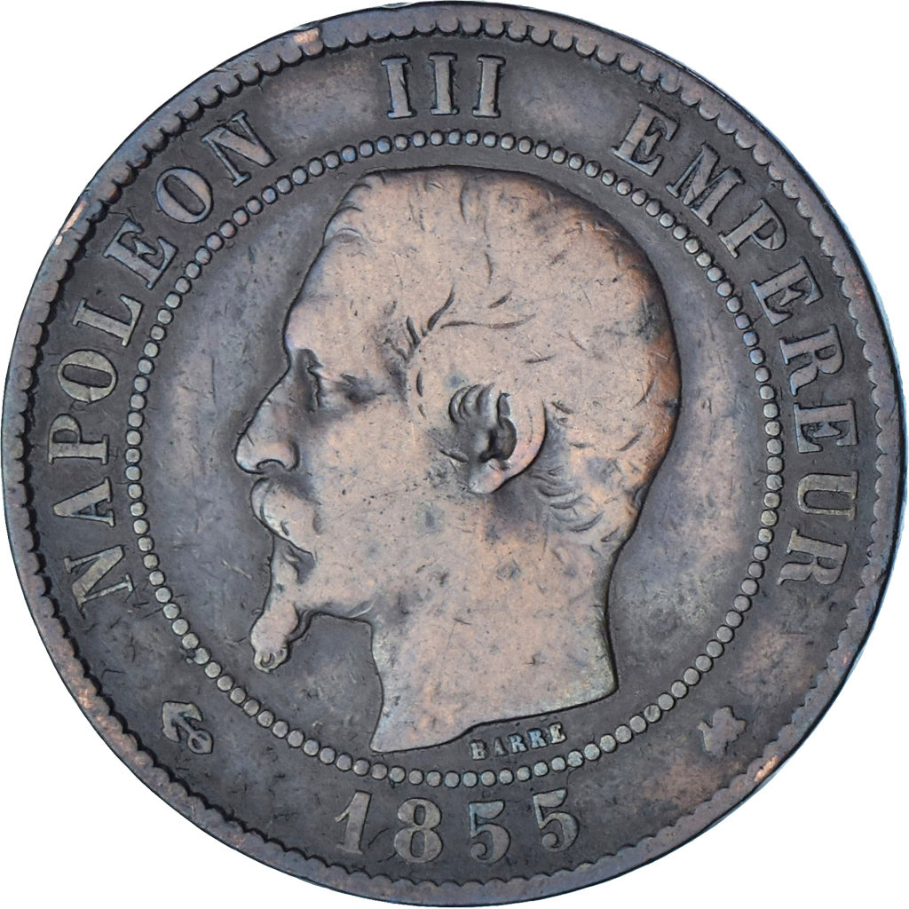 Coin, France, Napoleon III, Napoléon III, 10 Centimes, 1855, Bordeaux