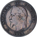 Moneta, Francia, Napoleon III, Napoléon III, 10 Centimes, 1861, Bordeaux, MB