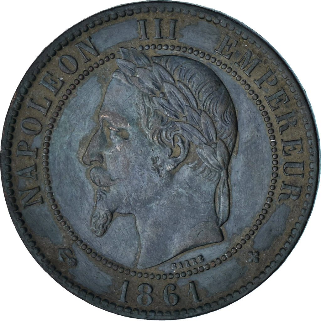 Coin, France, Napoleon III, Napoléon III, 10 Centimes, 1861, Strasbourg