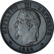 Moeda, França, Napoleon III, Napoléon III, 10 Centimes, 1862, Strasbourg