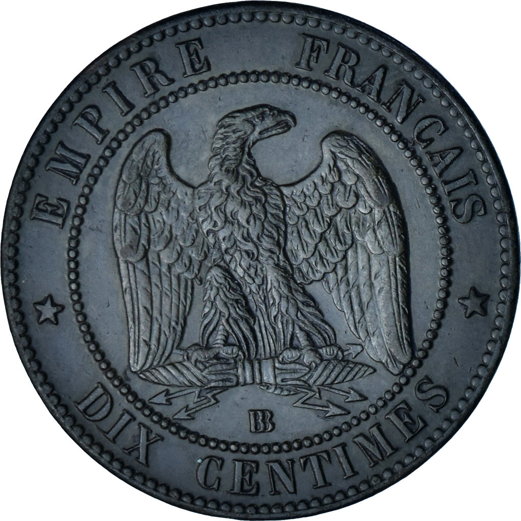 Coin, France, Napoleon III, Napoléon III, 10 Centimes, 1862, Strasbourg