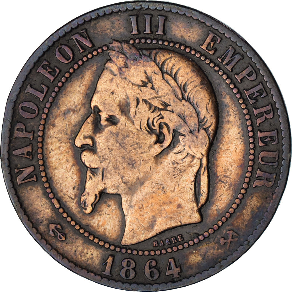Coin, France, Napoleon III, Napoléon III, 10 Centimes, 1864, Bordeaux