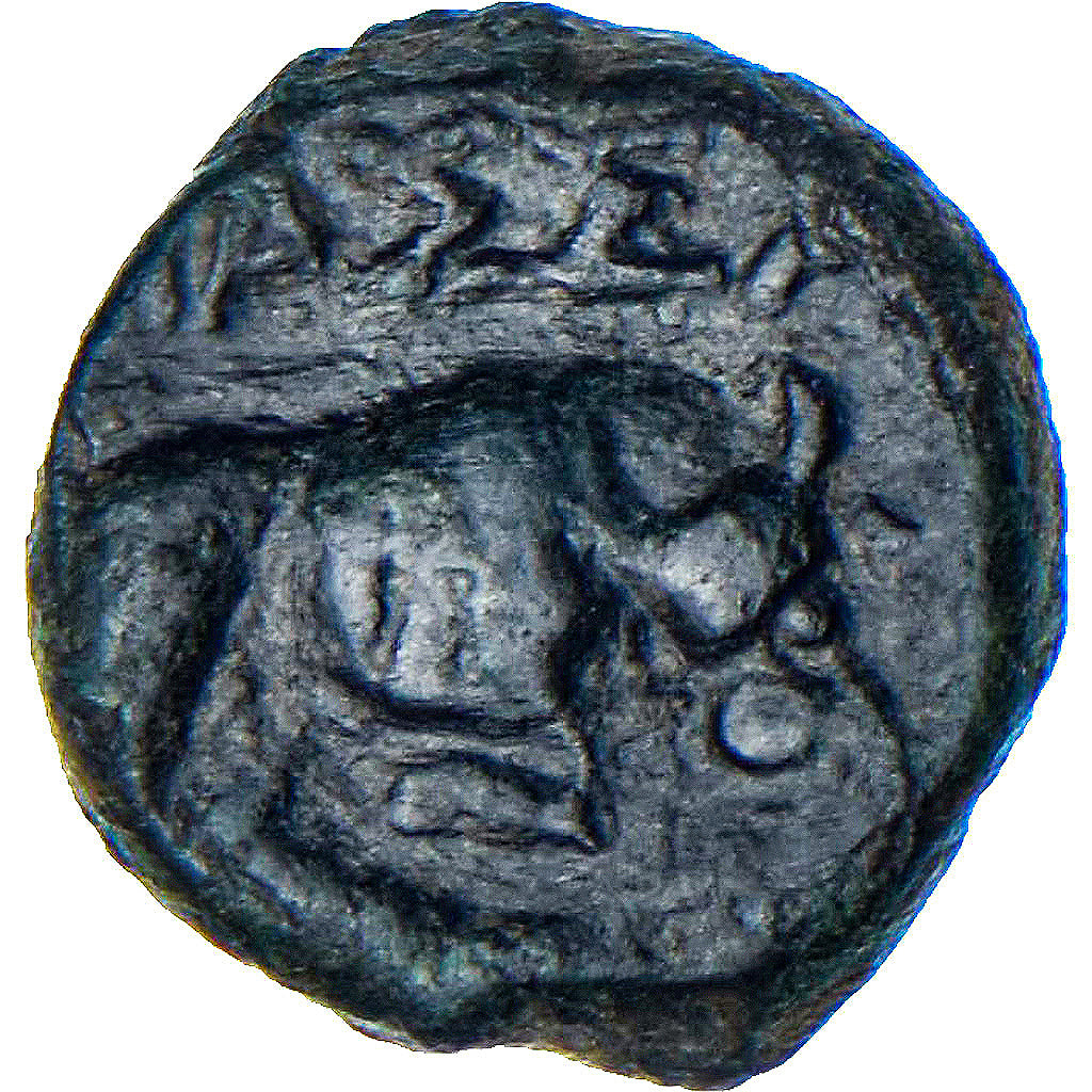 Münze, Massalia, Bronze au taureau, c. 121-49 AC., Marseille, S+, Bronze