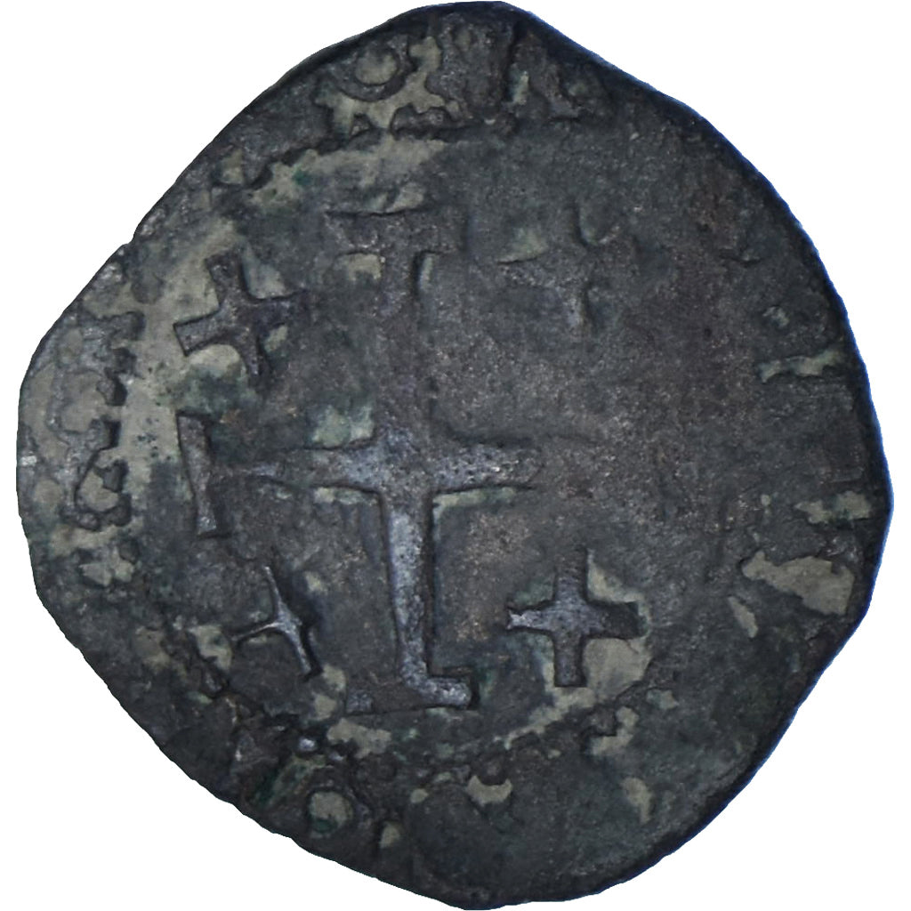 Moeda, França, François Ier, patac de Provence, 1525-1530, Aix-en-Provence