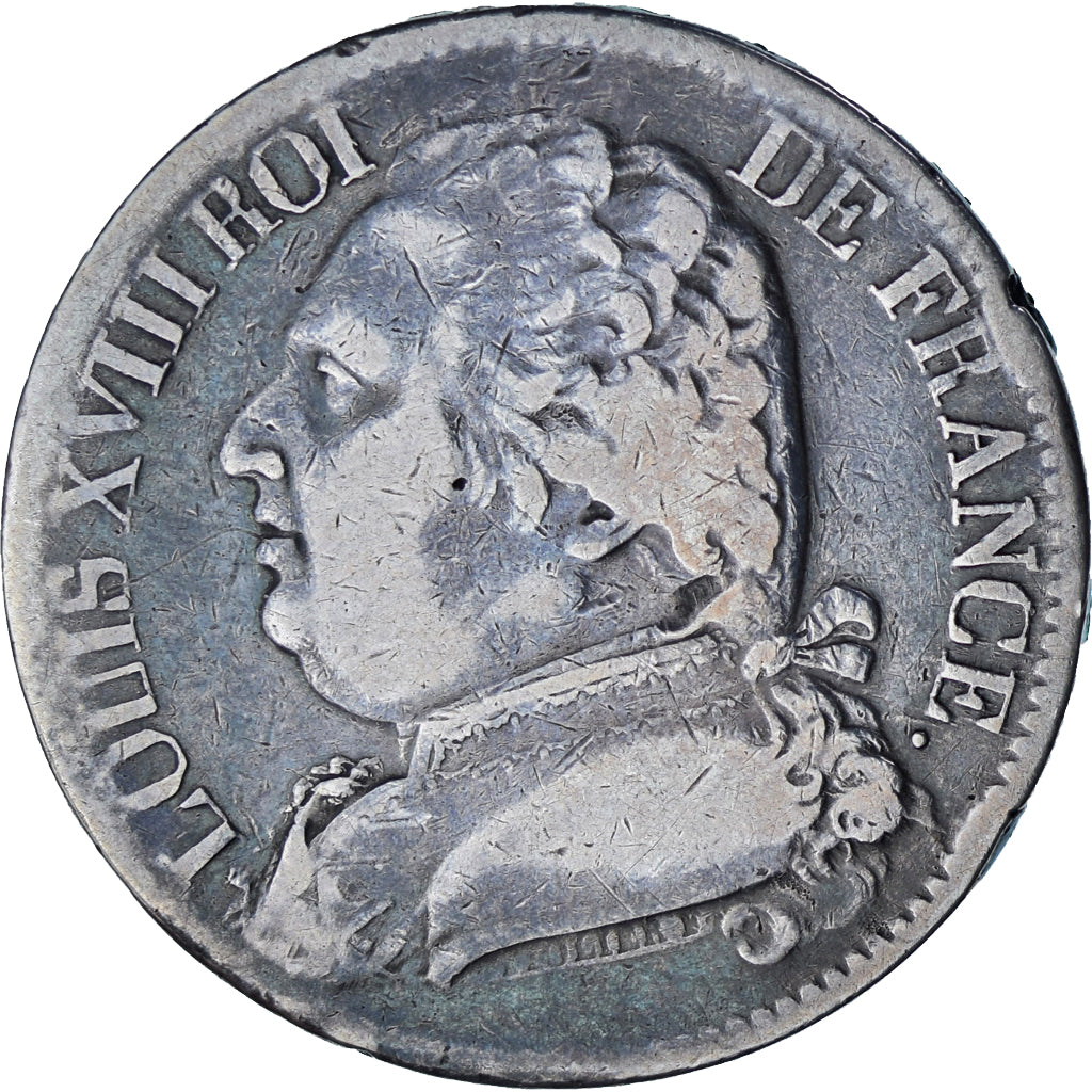 Monnaie, France, Louis XVIII, Louis XVIII, 5 Francs, 1814, Limoges, TB, Argent