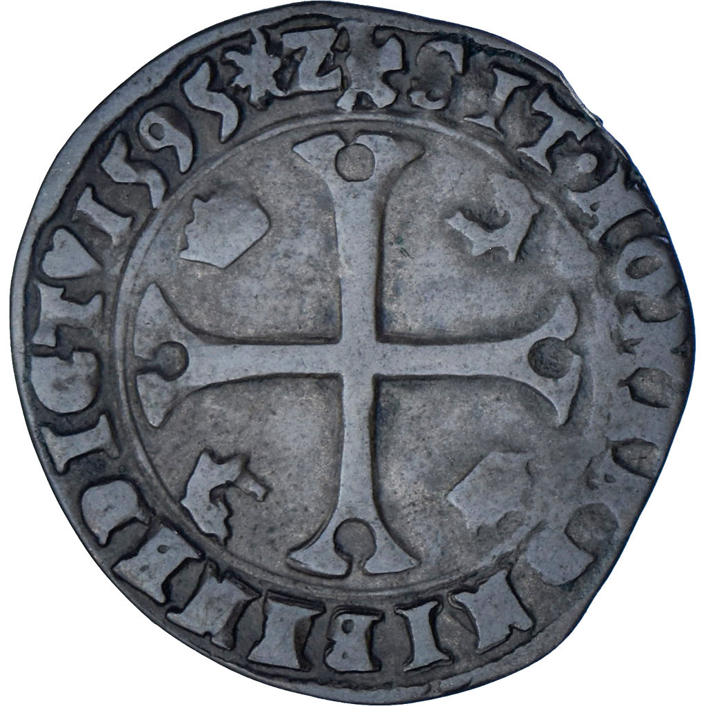 Munten, Frankrijk, Henri IV, Douzain du Dauphiné aux 2 H, 1595, Grenoble, ZF