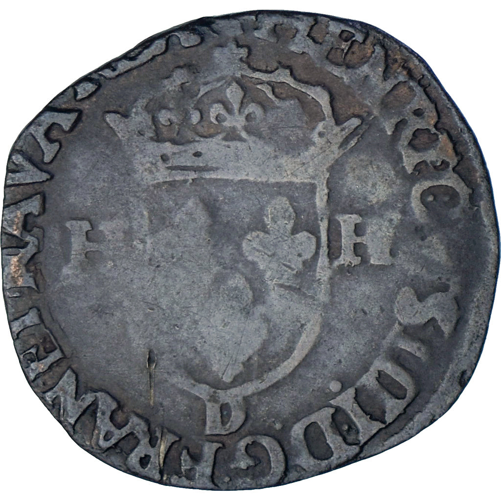 Munten, Frankrijk, Henri IV, Douzain aux deux H, 1594, Lyon, 2nd type, FR