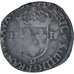 Moeda, França, Henri IV, Douzain aux deux H, 1594, Lyon, 2nd type, VF(20-25)