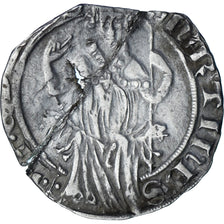 Coin, France, Comtat-Venaissin, Carlin, Avignon, Martin V, EF(40-45), Billon