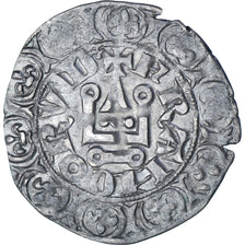 Coin, France, Charles IV, Maille Blanche, 1322-1328, AU(50-53), Silver