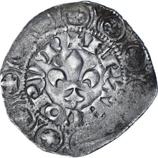 Monnaie, France, Philippe VI, Gros à la fleur de lis, 1342-1350, TB+, Billon