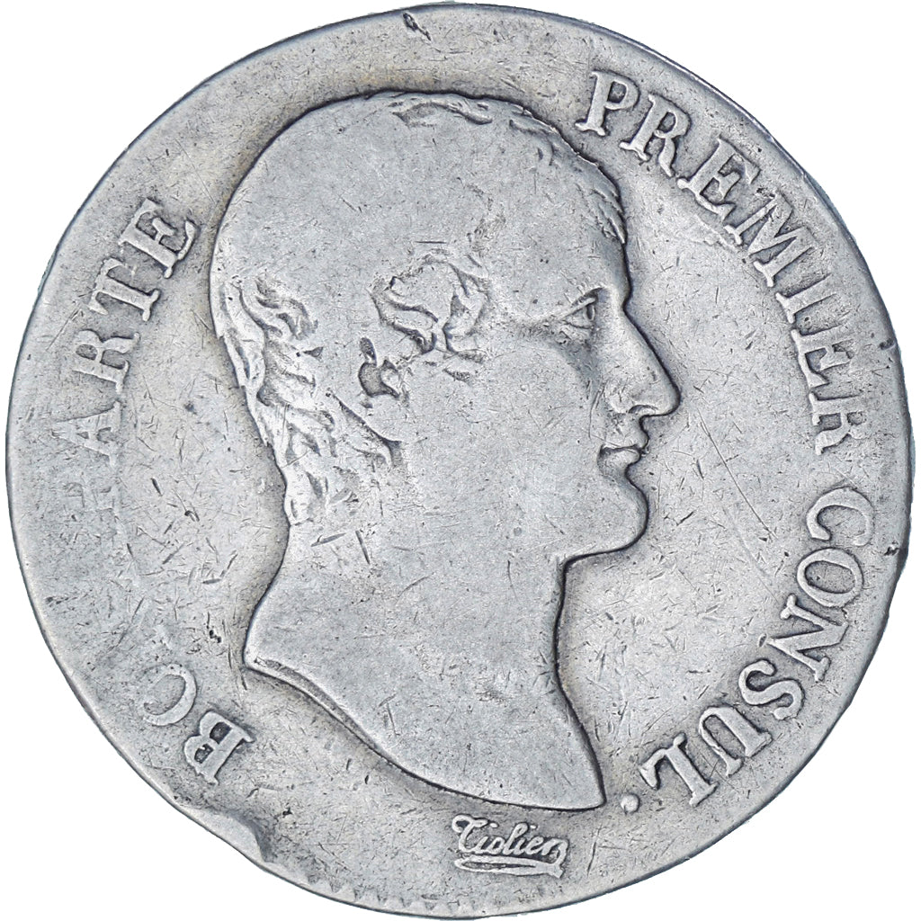 Moneta, Francia, Napoléon I, 5 Francs, An 12 (1804), Toulouse, 12/XI, B+