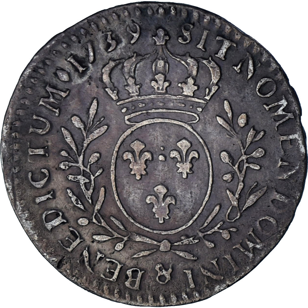 Coin, France, Louis XV, 1/10 Écu aux branches d'olivier, 1/10 Ecu, 1739, Aix