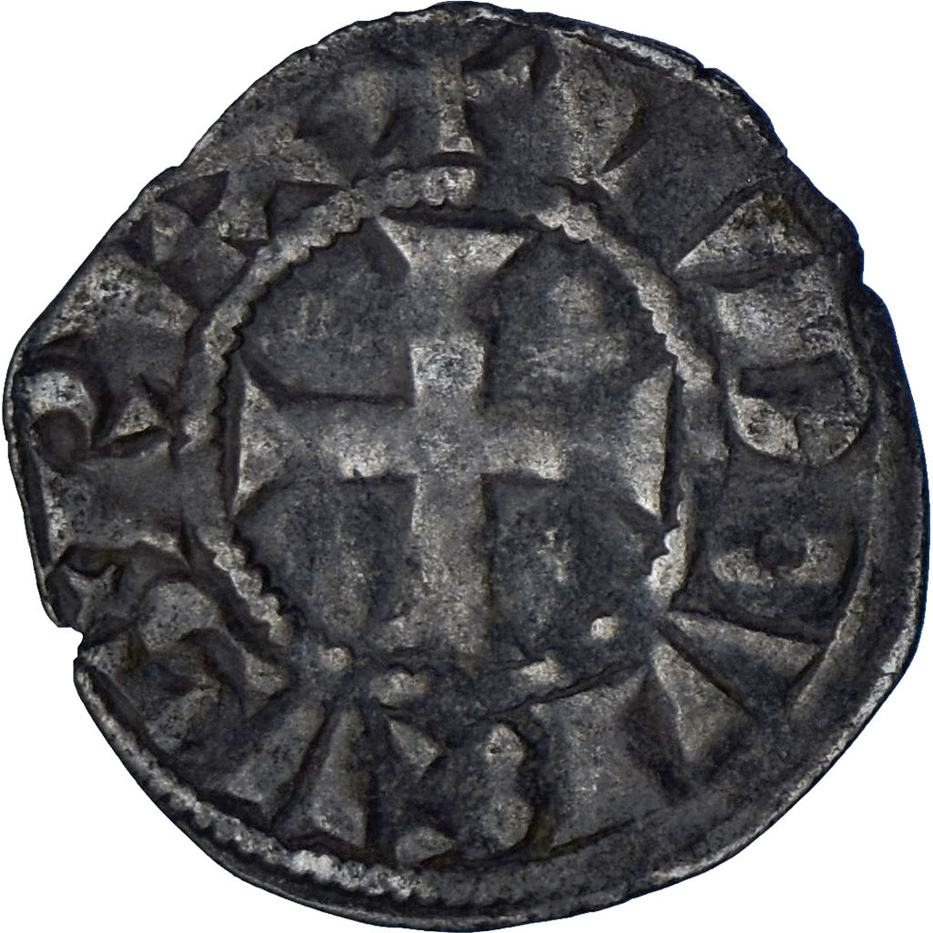 Moneta, Francia, Louis IX, Denier Tournois, 1226-1270, BB, Biglione