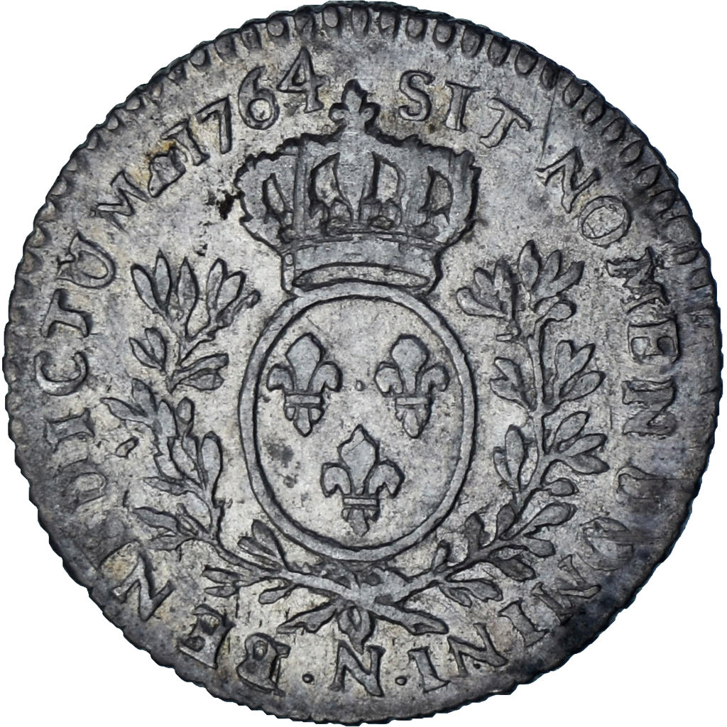 Munten, Frankrijk, Louis XV, 1/10 Écu au bandeau, 12 Sols, 1/10 ECU, 1764