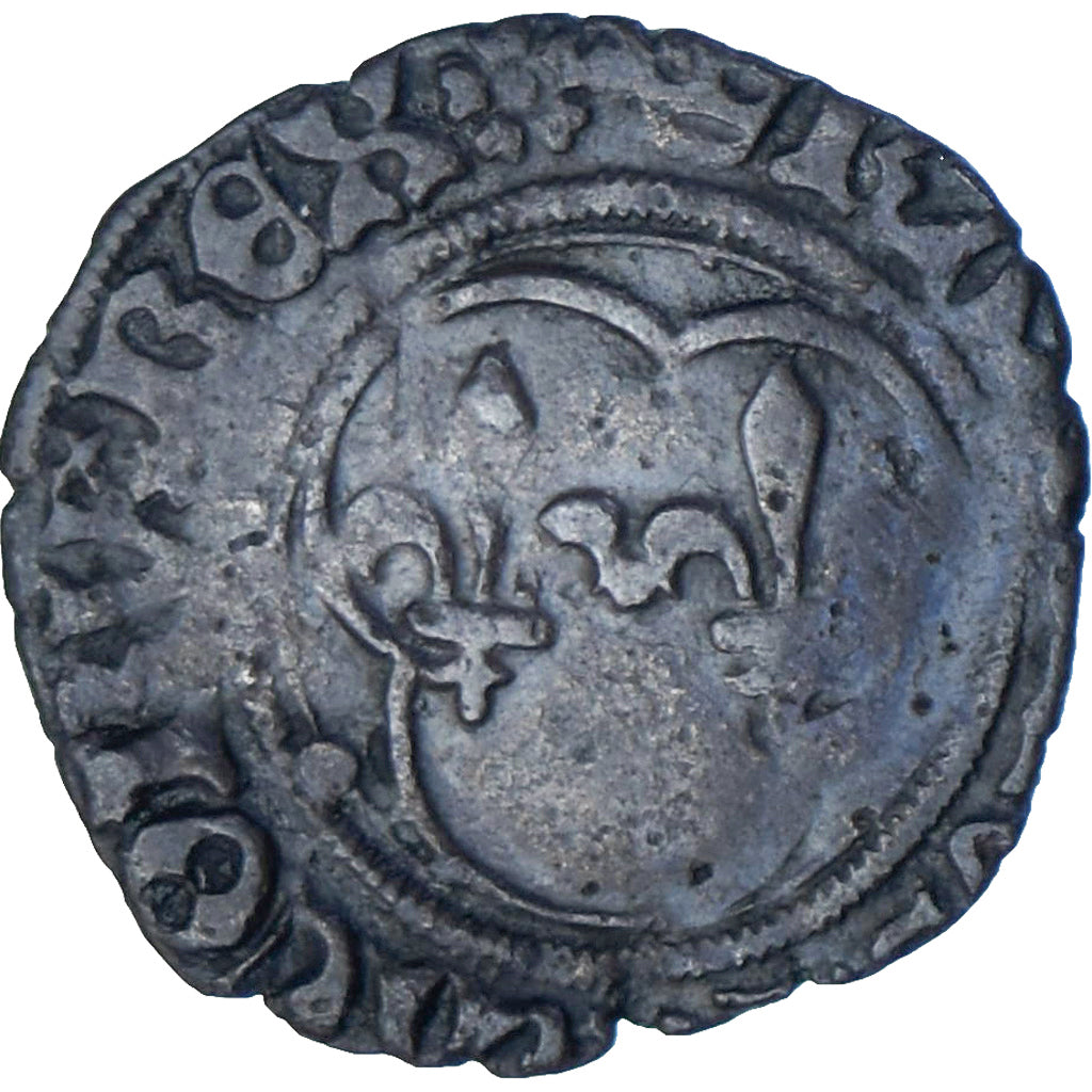 Francia, Louis XII, Denier Tournois, Lyon, Vellón, BC+