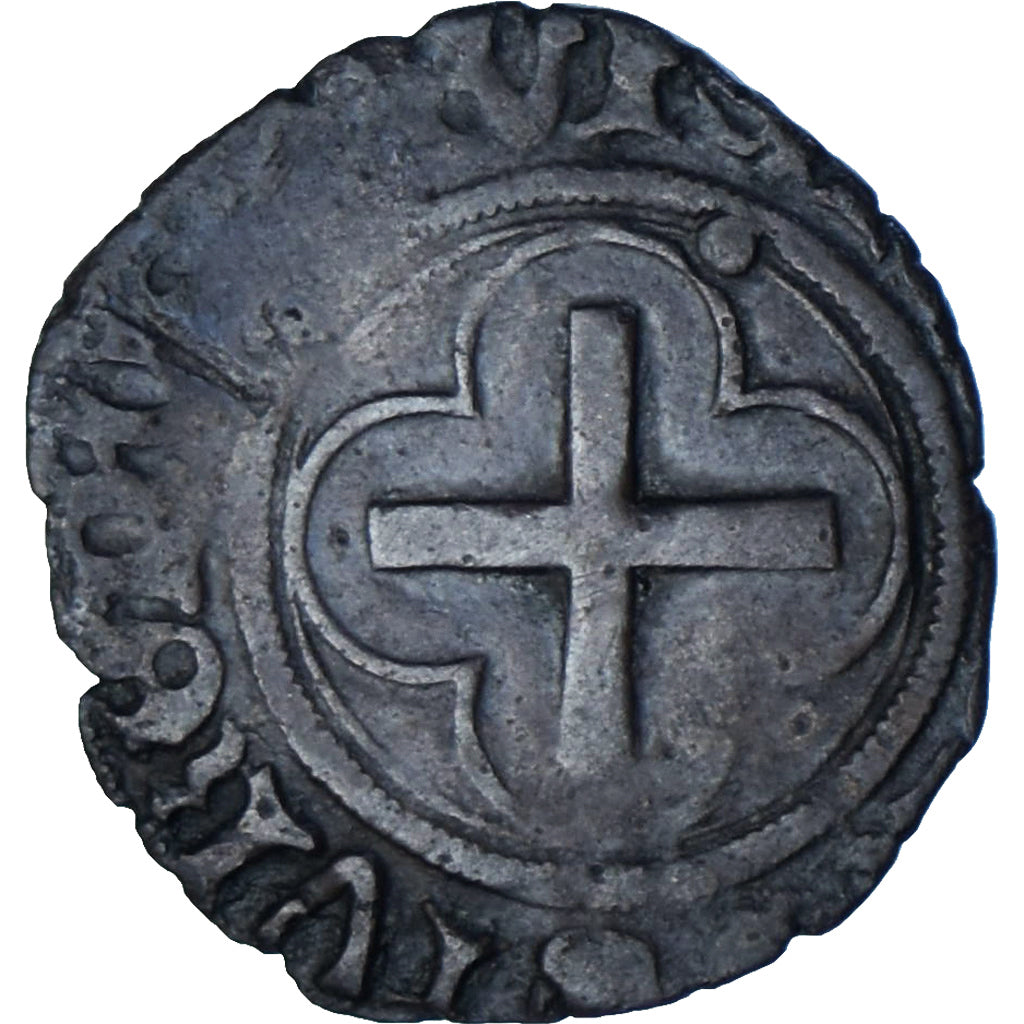 Francia, Louis XII, Denier Tournois, Lyon, Vellón, BC+