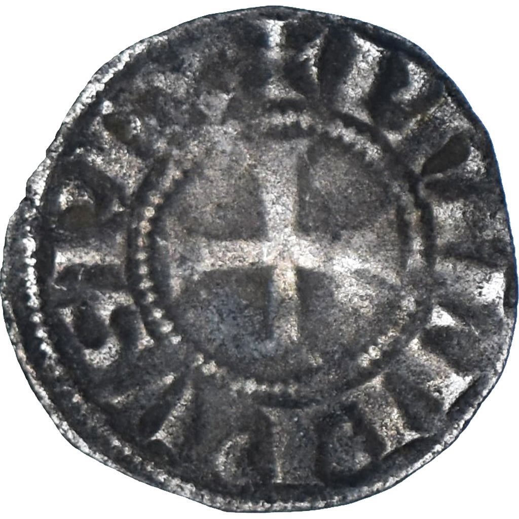 Moneda, Francia, Philip IV, Obole tournois, BC+, Vellón, Duplessy:224