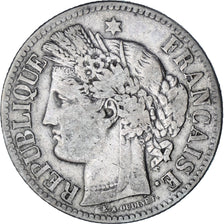 Coin, France, Cérès, 2 Francs, 1871, Bordeaux, VF(30-35), Silver, KM:816.2