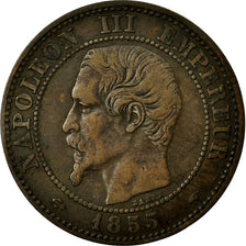 Moneta, Francia, Napoleon III, Napoléon III, 2 Centimes, 1855, Paris, BB