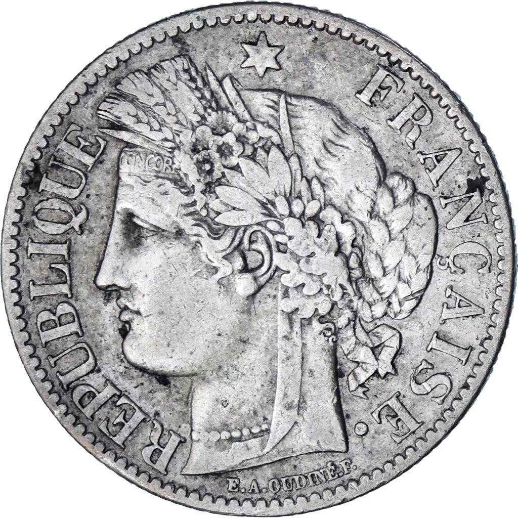 Coin, France, Cérès, 2 Francs, 1895, Paris, EF(40-45), Silver, KM:817.1