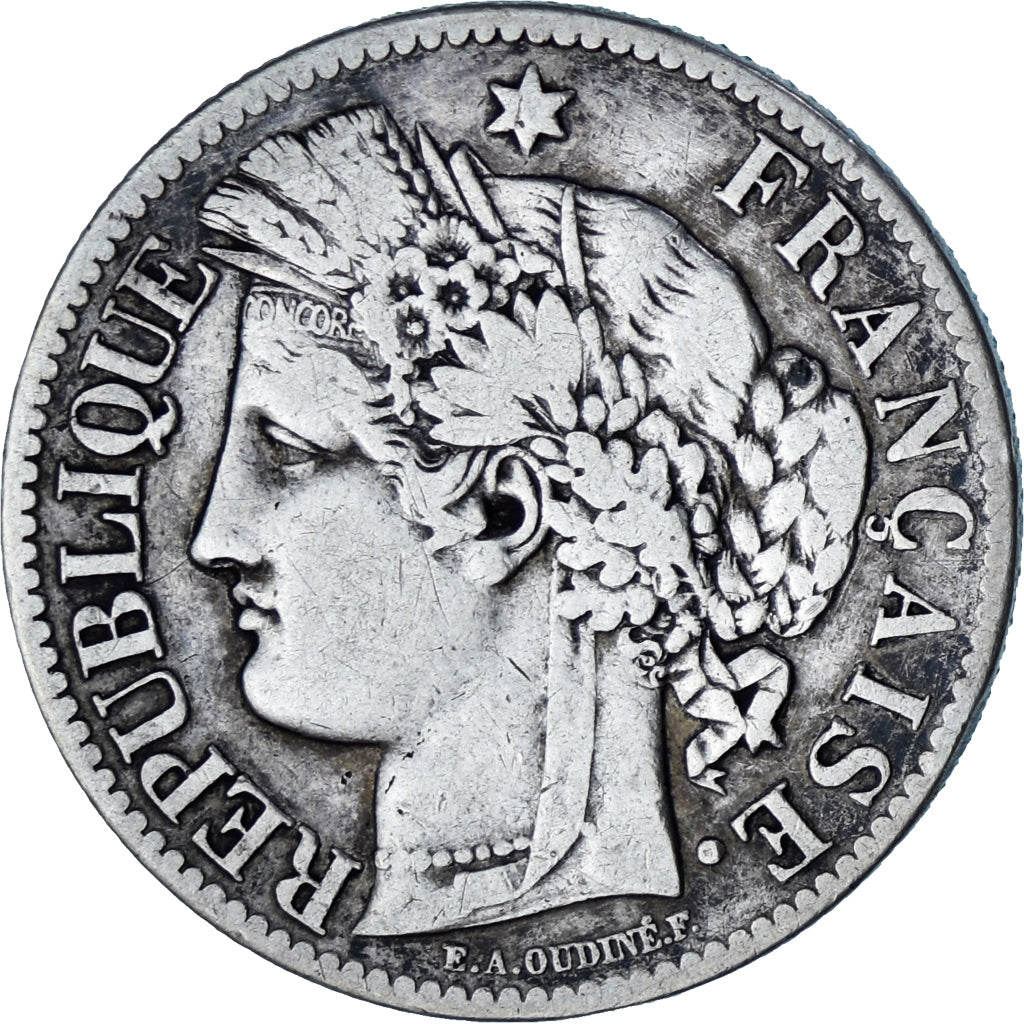 Moeda, França, Cérès, 2 Francs, 1895, Paris, VF(30-35), Prata, KM:817.1