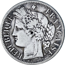Moeda, França, Cérès, 2 Francs, 1895, Paris, VF(30-35), Prata, KM:817.1
