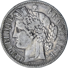 Coin, France, Cérès, 2 Francs, 1881, Paris, VF(30-35), Silver, KM:817.1