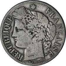 Coin, France, Cérès, 2 Francs, 1871, Paris, VF(20-25), Silver, KM:817.1
