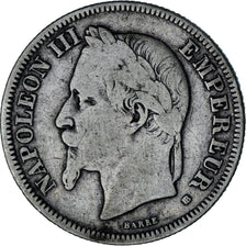 Munten, Frankrijk, Napoleon III, Napoléon III, 2 Francs, 1866, Strasbourg, FR