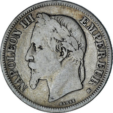 Munten, Frankrijk, Napoleon III, Napoléon III, 2 Francs, 1866, Strasbourg, FR