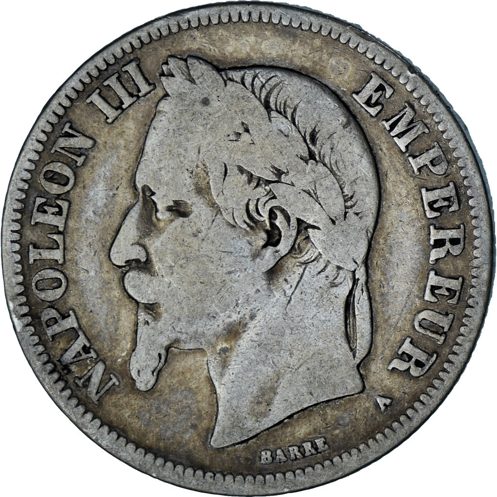 Münze, Frankreich, Napoleon III, Napoléon III, 2 Francs, 1869, Paris, SGE+