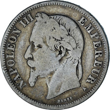Münze, Frankreich, Napoleon III, Napoléon III, 2 Francs, 1869, Paris, SGE+