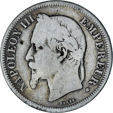 Coin, France, Napoleon III, Napoléon III, 2 Francs, 1867, Strasbourg, F(12-15)