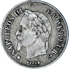 Monnaie, France, Napoleon III, 20 Centimes, 1866, Paris, TB+, Argent